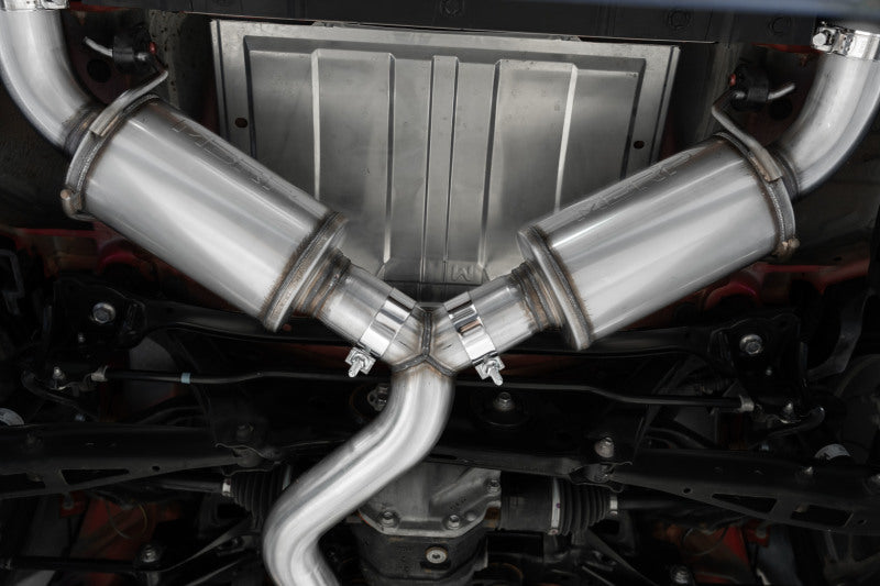 MBRP 13-22 Subaru BRZ 2.0L/ 2.4L 3in Dual Split Rear Cat Back w/Burnt End Tips- T304 S48043BE S48043BE Photo - Close Up