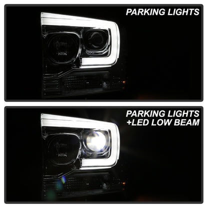Spyder Platinum Ford F250/350/450 05-07 High-Power LED Module Proj. Headlights-Chrome (PRO-YD-FS05V2 5087904 5087904 Photo - Unmounted
