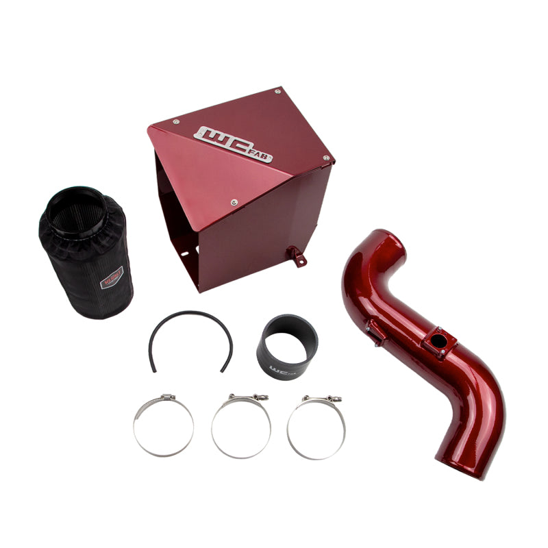 Wehrli 11-16 Chevrolet Duramax LML 4in Intake Kit - WCFab Red WCF100194-RED