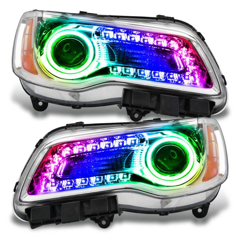 ORACLE Lighting Oracle 11-14 Chrysler 300C SMD HL - Chrome - NON HID - ColorSHIFT DRL - ColorSHIFT w/o Controller 7730-334