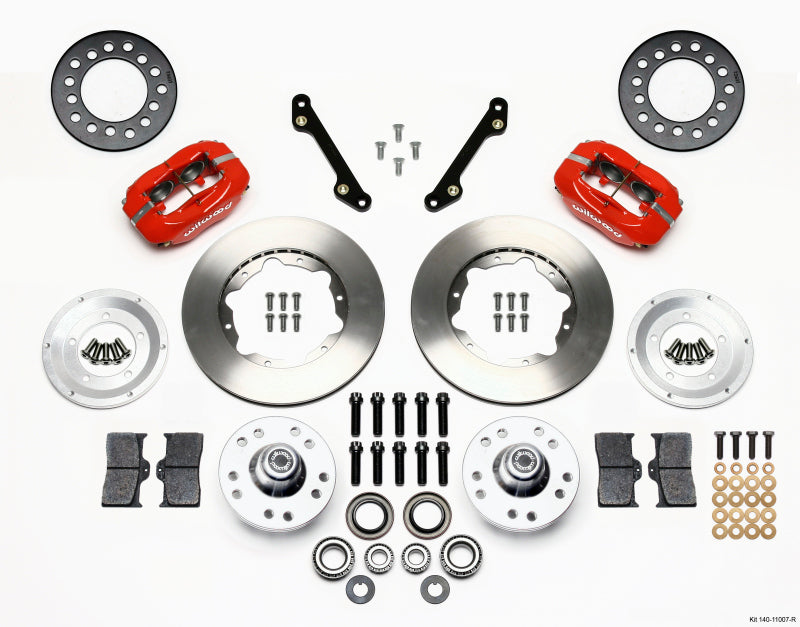 Wilwood Forged Dynalite Front Kit 11.00in Red 70-78 Camaro 140-11007-R 140-11007-R Photo - Primary
