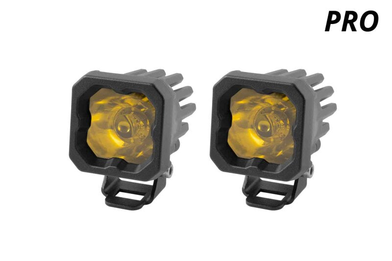 Diode Dynamics Stage Series C1 LED Pod Pro - Yellow Wide Standard ABL (Pair) DD6458P DD6458P User 1