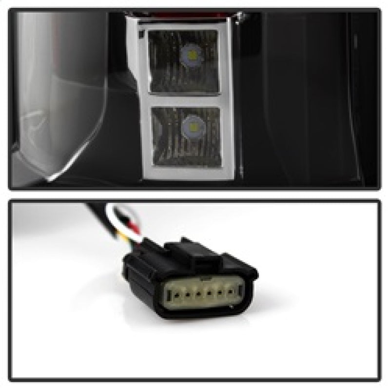 SPYDER xTune GMC Yukon 15-17 LED Tail Lights (Escalade Style) - Black ALT-JH-GY15-2IN1LED-BK 9039775 9039775 Photo - Unmounted