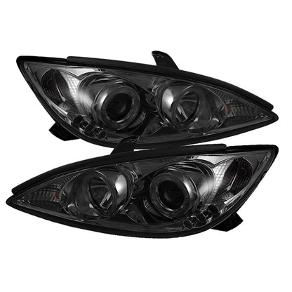 Spyder Toyota Camry 02-06 Projector Headlights LED Halo LED Smoke High H1 Low H1 PRO-YD-TCAM02-HL-SM 5064325 5064325 Photo - Primary