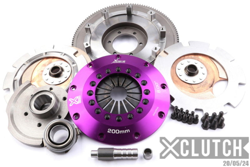XCLUTCH 87-91 Mazda RX-7 Turbo 1.3L 8in Twin Solid Ceramic Clutch Kit XKMZ20526-2E XKMZ20526-2E Photo - Primary