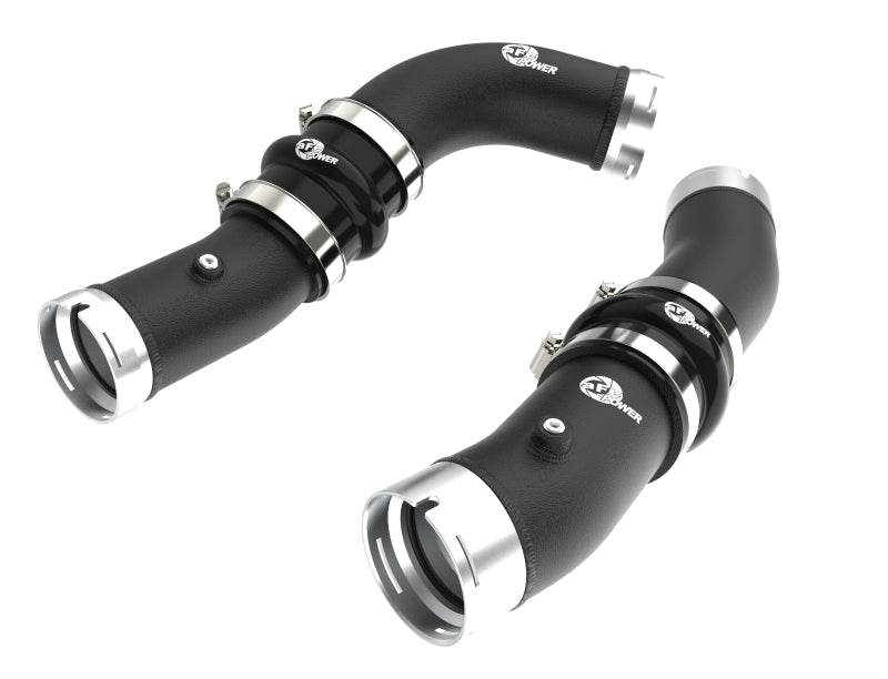 aFe 2024+ Toyota Tacoma BladeRunner  2.5in & 3in Aluminum Hot & Cold Charge Pipe Kit - Black 46-20724-B 46-20724-B Photo - Primary