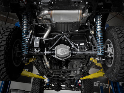 aFe MACHForce XP 18-20 Jeep Wrangler (JL) L4-2.0L (t) 3in 409 SS Cat-Back Hi-Tuck Exhaust 49-48079 49-48079 Photo - Mounted