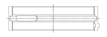 ACL Audi RS3 2480cc 5 Cyl. Turbo (EA855 EVO) RACE Series Main Bearings - STD Size 6M5587H-STD 6M5587H-STD Technical Drawing