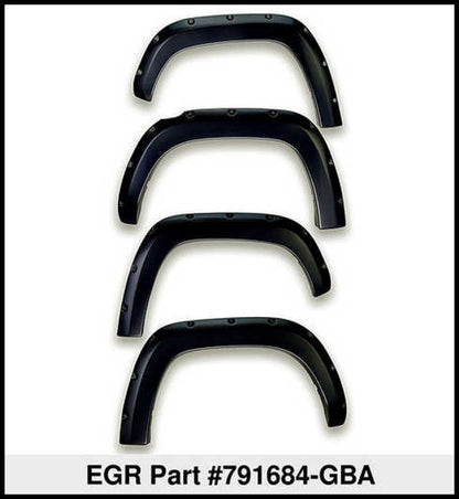 EGR 15+ GMC Sierra HD Bolt-On Look Color Match Fender Flares - Set - Black 791684-GBA 791684-GBA Thumbnail