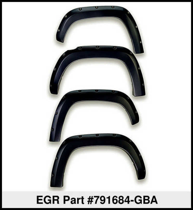 EGR 15+ GMC Sierra HD Bolt-On Look Color Match Fender Flares - Set - Black 791684-GBA 791684-GBA Thumbnail