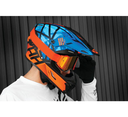 THH Helmets T710X Battle Blu/Org Xs 646376 646376 Photo - Primary