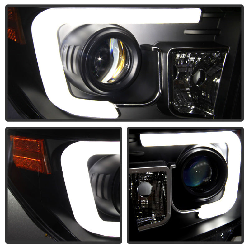 Spyder Toyota Tundra 2014-2016 Projector Headlights Light Bar DRL Black PRO-YD-TTU14-DRL-BK 5080158 5080158 User 1