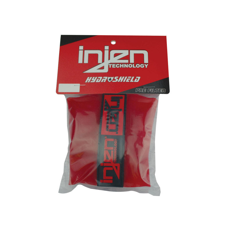 Injen Red Water Repellant Pre-Filter fits X-1021 6in Base / 6-7/8in Tall / 5-1/2in Top 1037RED 1037RED Photo - out of package