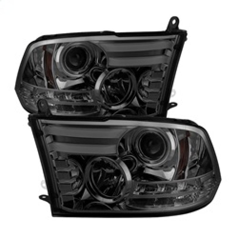 Spyder Dodge Ram 09-12 Projector Headlights Light Bar DRL Smoke PRO-YD-DR09-LBDRL-SM 5081742 5081742 Photo - Primary