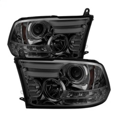 Spyder Dodge Ram 09-12 Projector Headlights Light Bar DRL Smoke PRO-YD-DR09-LBDRL-SM 5081742 5081742 Photo - Primary