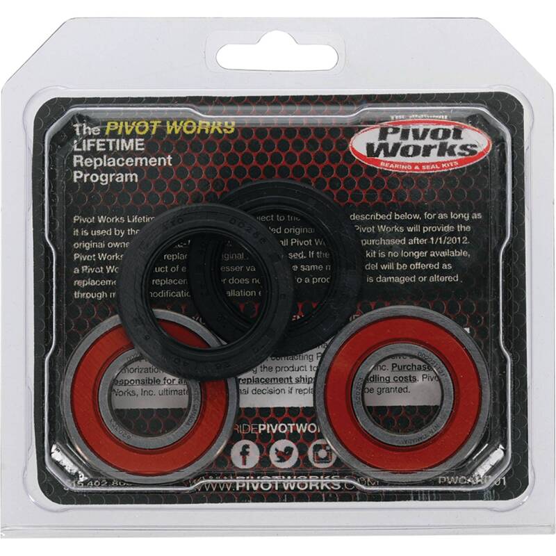 Pivot Works Honda Wheel Bearing Kit Premium Bearings 25-1225-P 25-1225-P Photo - Primary