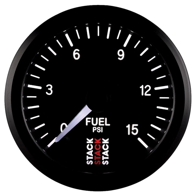 Autometer Stack 52mm 0-15 PSI 1/8in NPTF Male Pro Stepper Motor Fuel Pressure Gauge - Black ST3304 ST3304 User 4