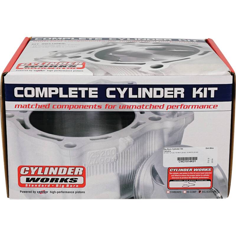 Cylinder Works 21-23 Yamaha WR 450 F 450cc +2mm Big Bore Cylinder Kit 470cc CW21014K01 CW21014K01 Photo - Primary