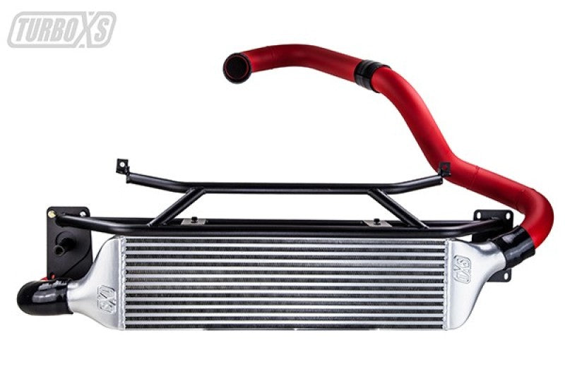 Turbo XS FMIC for 15-16 Subaru WRX - Wrinkle Red Pipes W15-FMIC-RED Photo - Primary