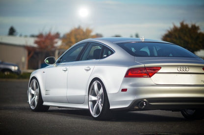 AWE Tuning Audi C7 A7 3.0T Touring Edition Exhaust - Dual Outlet Diamond Black Tips 3015-33064 3015-33064 Photo - Mounted