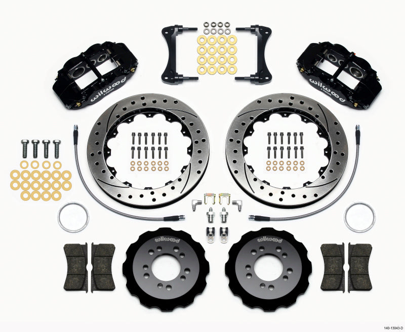 Wilwood Narrow Superlite 6R Front Hat Kit 13.06in Drilled 2008-up Hyundai Genesis Coupe w/Lines 140-13043-D 140-13043-D Photo - Primary