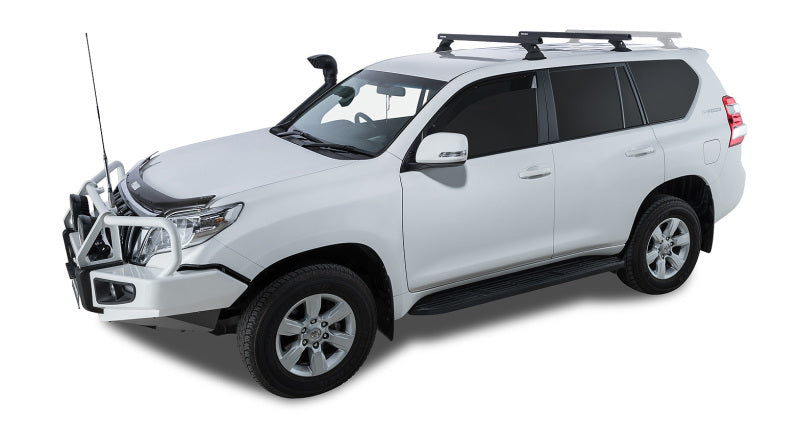 Rhino-Rack 10-21 Lexus GX 460 4 Door SUV Front/Middle Heavy Duty RCH 2 Bar Roof Rack - Black JA9433