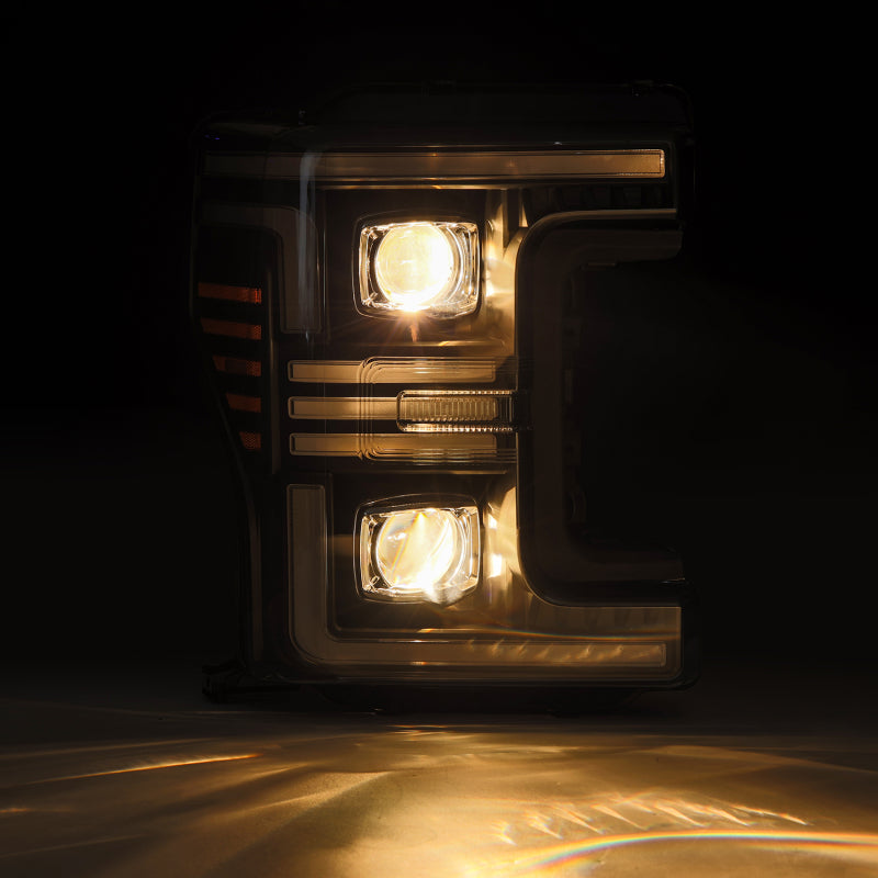 AlphaRex 17-19 Ford F-250/350/450/550  Super Duty PRO-Series Proj Headlights Black w/SeqSig & DRL 880321 880321 User 1