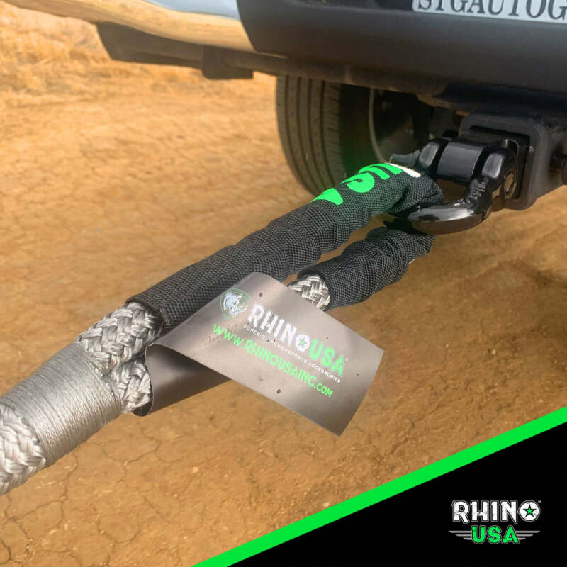 Rhino USA Kinetic Energy Recovery Rope (1In X 30Ft) Green KROPE-1X30-GRN KROPE-1X30-GRN User 4