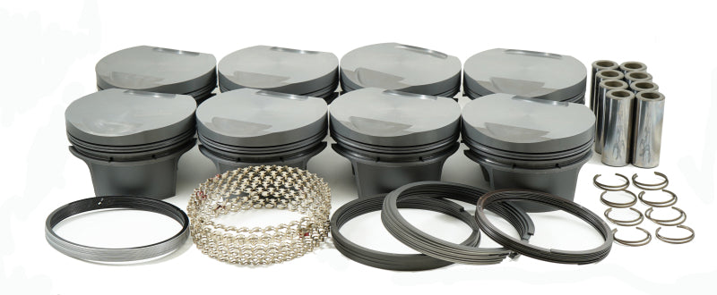 Mahle MS Piston Set BBF 544ci 4.390in Bore 4.5in Stroke 6.7in Rod 0.990 Pin -8cc 11.1 CR Set of 8 930022790 930022790 Photo - Primary