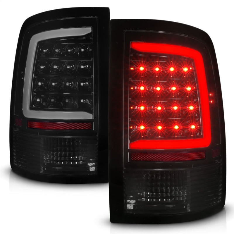 ANZO 09-18 Dodge Ram 1500 Full LED Tailights w/ Sequential Black Housing/Smoke Lens 311453 311453 Photo - Unmounted