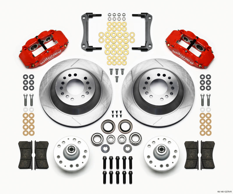 Wilwood Narrow Superlite 6R Front Hub & 1PC Rtr Kit 12.88in-Red 70-78 Camaro 140-12278-R 140-12278-R Photo - Primary