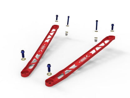 aFe CONTROL 304 Stainless Steel Front Suspension Strut Brace Red - Toyota GR Supra (A90) 20-21 450-721003-R 450-721003-R Photo - Unmounted