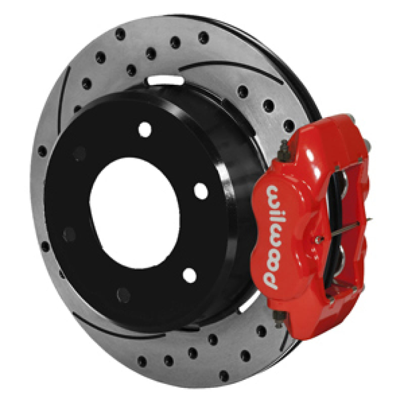 Wilwood 63-87 C10/C15 Dynalite FDLI Red Calipers 12.19 x .81in D/S Rotors 6-Lug Rear Disc Brake Kit 140-16712-DR