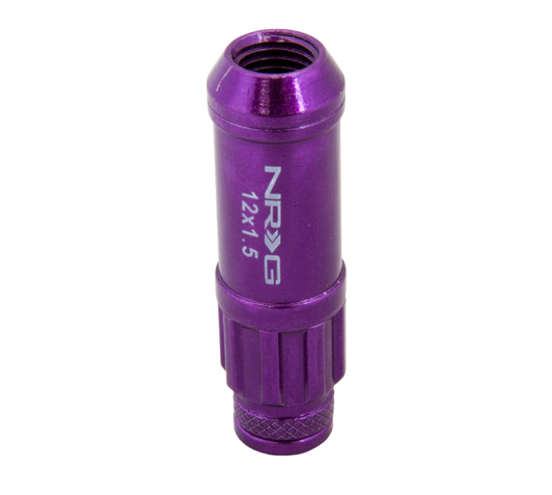 NRG M12 x 1.5 Steel Lug Nut w/ dust cap cover Set 21 pc Purple LN-LS700PP-21 Photo - Primary
