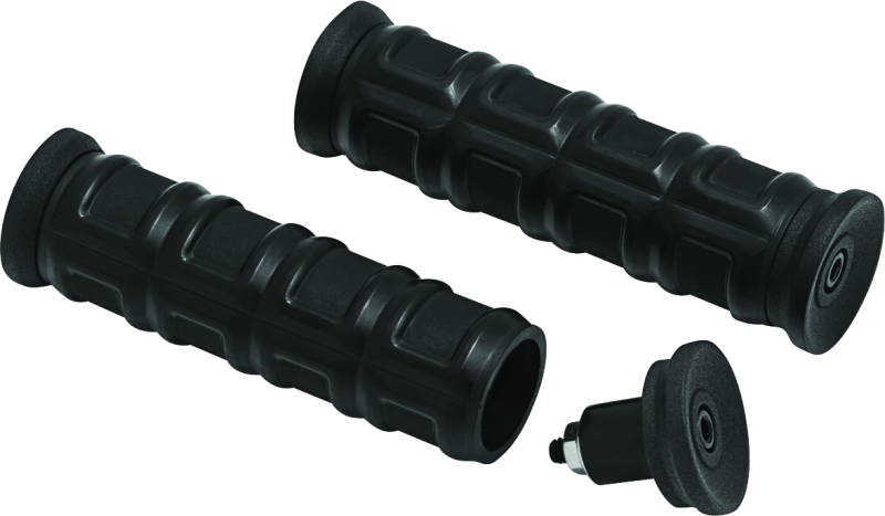 Kuryakyn Dillinger Grips 1in Blk 6677 6677 Photo - Primary