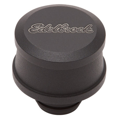 Edelbrock Billet Aluminum Breather with black powder coat finish 42133 Photo - Primary
