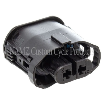 NAMZ V-Twin VROD Models OEM Headlight Connector w/Wire Seals & Terminals - Black (HD 72449-01) NA-1-1355668-2 NA-1-1355668-2 Photo - Primary