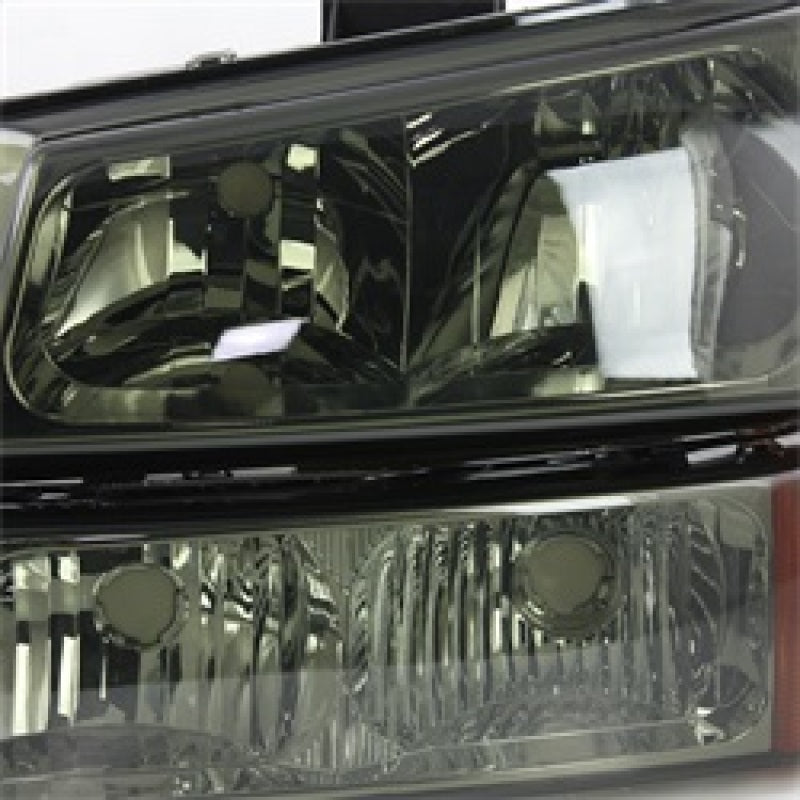 SPYDER Xtune Chevy Silverado 2500HD 03-06 Crystal Headlights w/ Amber Lights Smoke HD-JH-CSIL03-AM-SM-SET 5064523 5064523 Photo - Unmounted