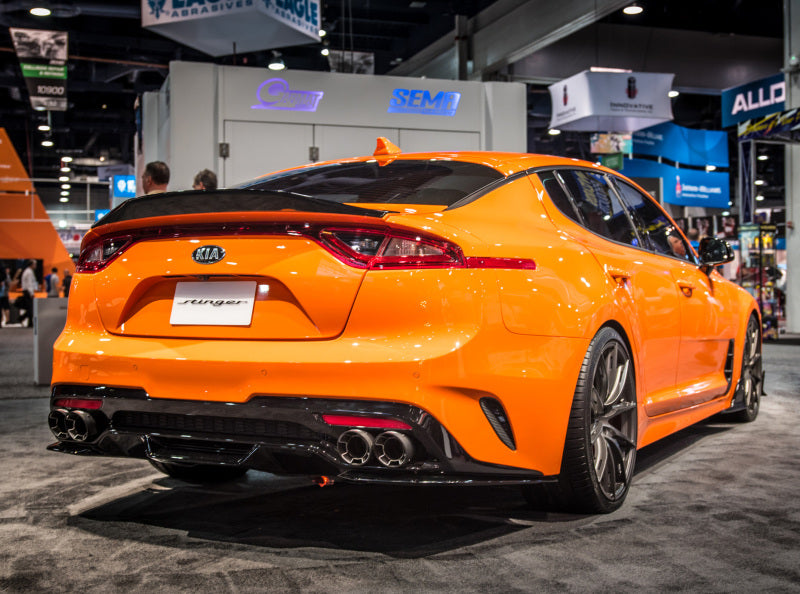 Borla 2018 Kia Stinger 2.0L/3.3L AT RWD/AWD 2.25in Carbon Fiber Tip Kit 20165 20165 Photo - lifestyle view