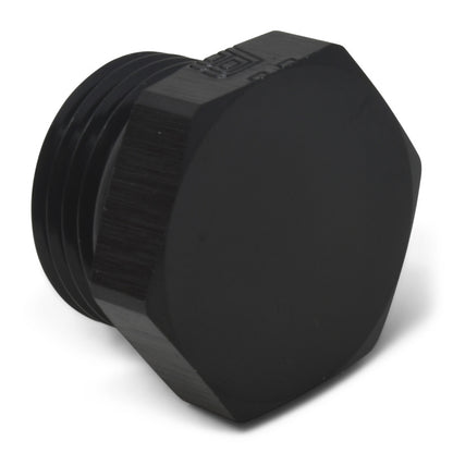 Russell -8 AN Straight Thread Plug Adapter (Black Finish) 660283 Photo - out of package