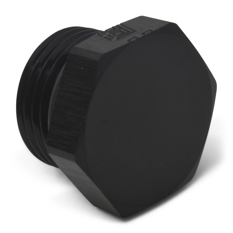 Russell -8 AN Straight Thread Plug Adapter (Black Finish) 660283 Photo - out of package