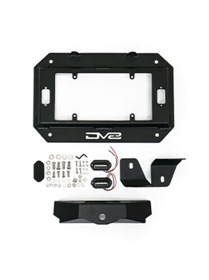 DV8 Offroad 18-22 Jeep Wrangler JL Spare Tire Delete Kit w/Light Mounts TSJL-03 TSJL-03 Photo - Unmounted