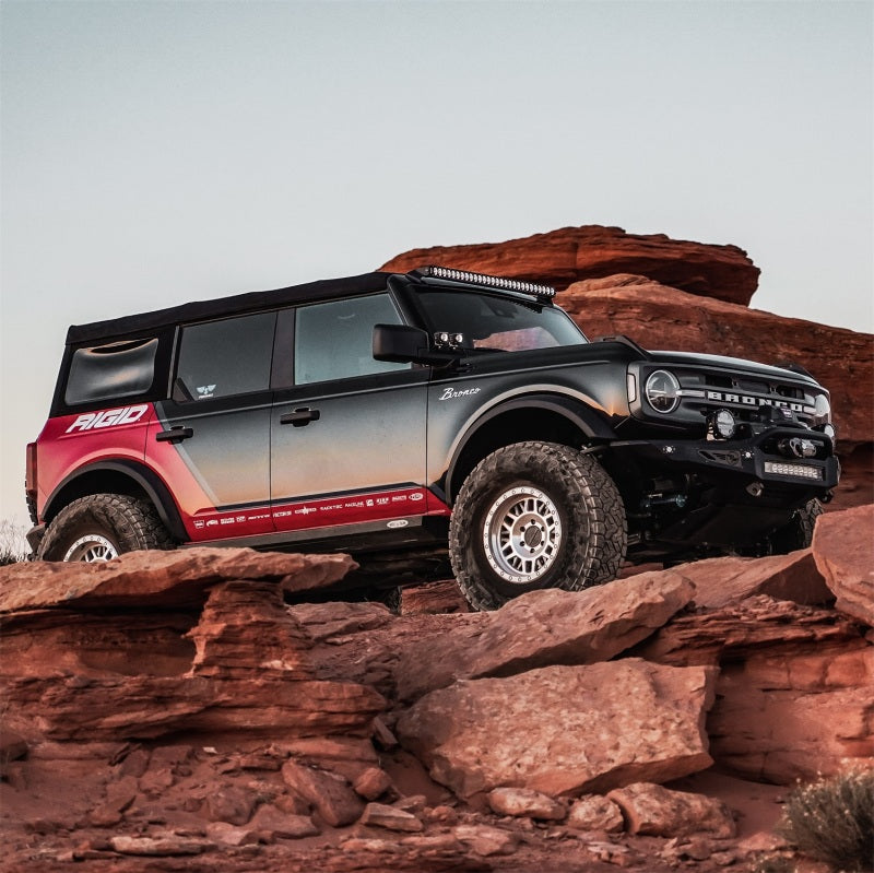 Rigid Industries Revolve 20in Bar w/Amber Trim Ring 421613 421613 Photo - Mounted