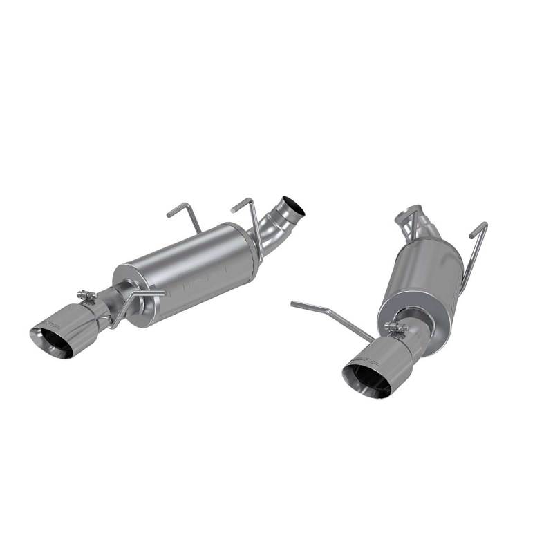 MBRP 11-14 Ford Mustang V6 3in. Dual Muffler Axle Back Split Rear Exhaust System AL s7227AL S7227AL Photo - Primary