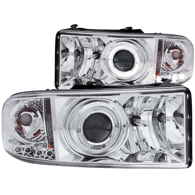 Anzo 1994-2001 Dodge Ram Projector Headlights w/ Halo Chrome 111195 Photo - Primary