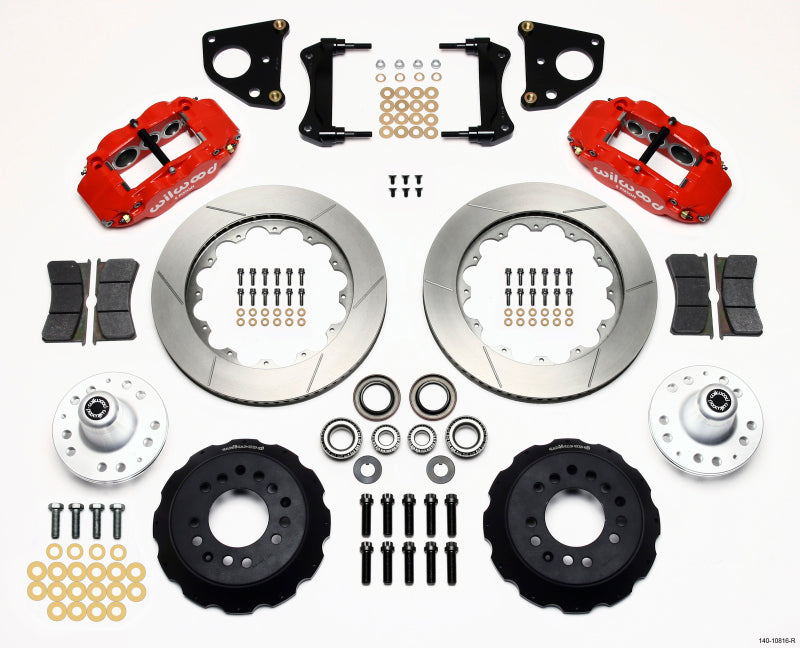 Wilwood Narrow Superlite 6R Front Hub Kit 14.00in Red 62-72 CDP B & E Body-Drum 140-10816-R 140-10816-R Photo - Primary
