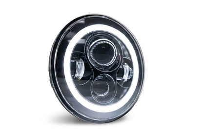 DV8 Offroad 07-18 Jeep Wrangler JK LED Projector Headlights w/ Angel Eyes HL7JK-02 HL7JK-02 Photo - Unmounted