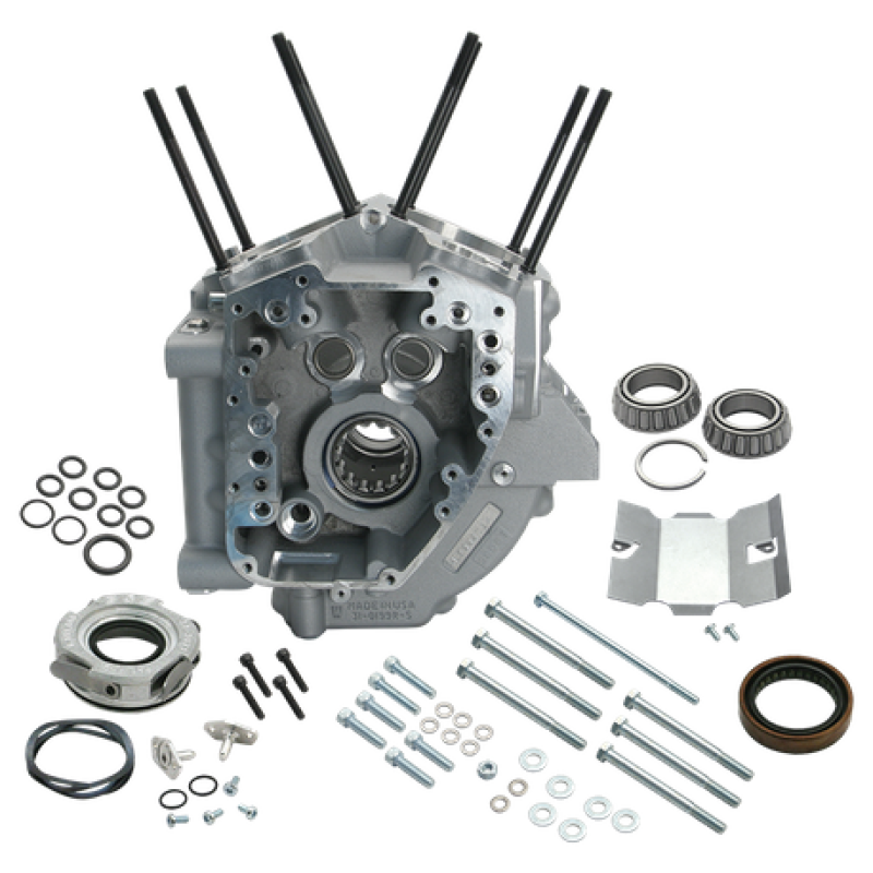 S&S Cycle 99-06 BT 4-18in Bore Crankcase - Silver 106-4043A