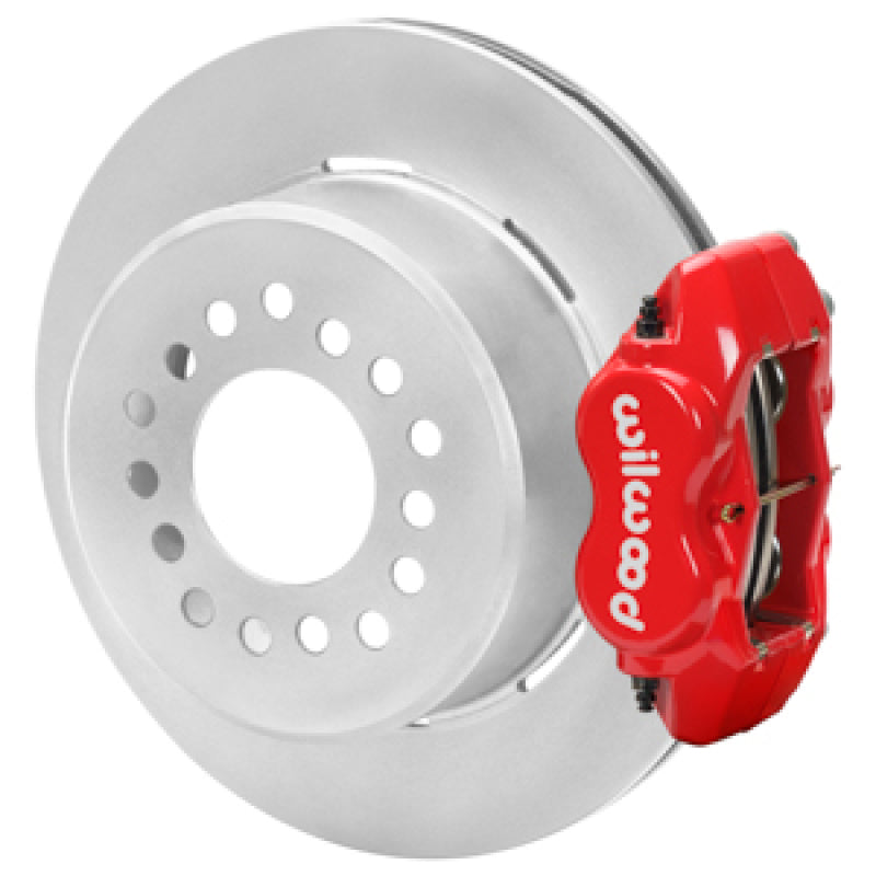 Wilwood Forged Dynalite P/S Park Brake Kit Drilled Red 15 Bolt 2.75in Offset Plain Faced Rotor 140-16989-R