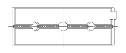 ACL Lancia Delta HF Intergrale 1995cc Inline 4 Turbo Engine Crankshaft Main Bearing Set 5M2908H-.25 5M2908H-.25 Technical Drawing